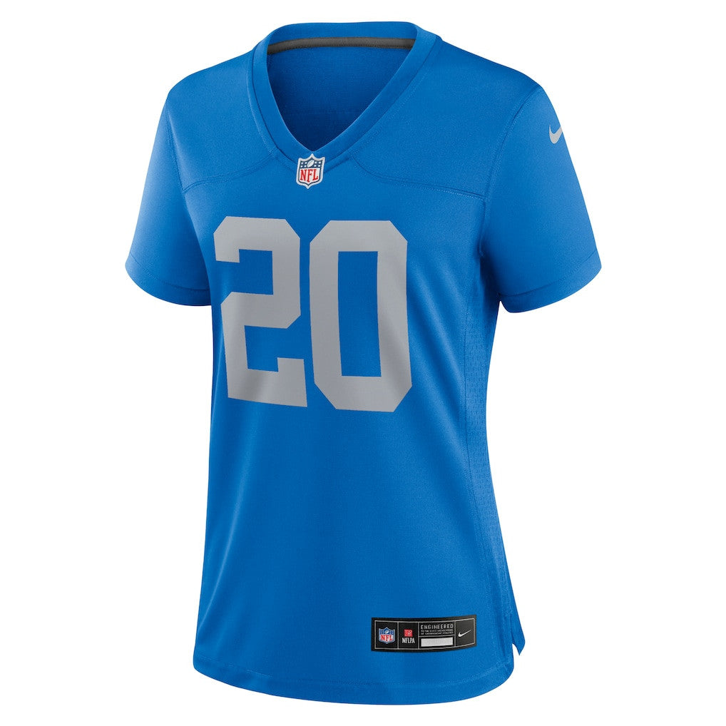 Barry Sanders 20 Detroit Lions Women's Alternate Game Jersey - Blue