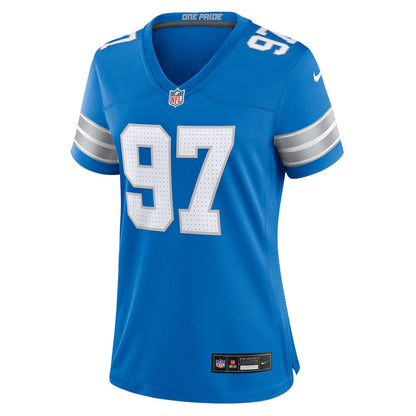 Aidan Hutchinson 97 Detroit Lions Women's Game Jersey - Blue