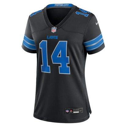 Amon-Ra St. Brown 14 Detroit Lions Women's 2nd Alternate Game Jersey - Black