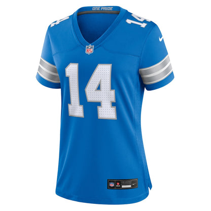 Amon-Ra St. Brown 14 Detroit Lions Women's Team Game Jersey - Blue