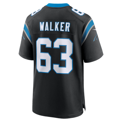 Rasheed Walker 63 Carolina Panthers Team Game Men Jersey - Black