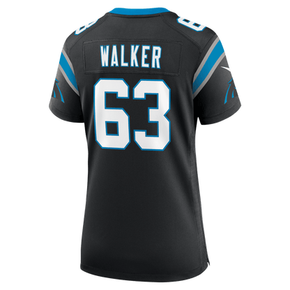 Rasheed Walker 63 Carolina Panthers Women's Team Game Jersey - Black