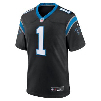 Cam Newton 1 Carolina Panthers Team Retired Game Men Jersey - Black