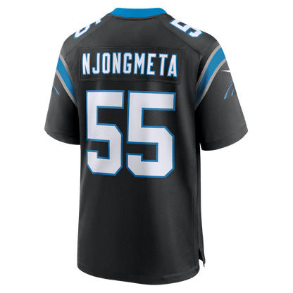 Maema Njongmeta 55 Carolina Panthers Team Game Men Jersey - Black