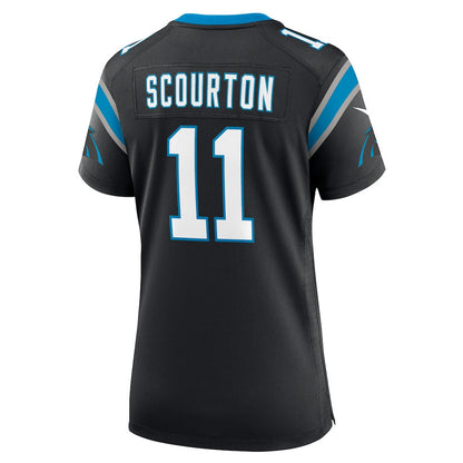 Nic Scourton 11 Carolina Panthers Women's Team Game Jersey - Black