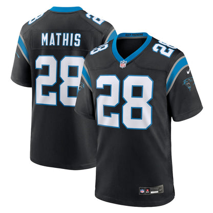 Damarri Mathis 28 Carolina Panthers Team Game Men Jersey - Black