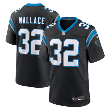 Trevin Wallace 32 Carolina Panthers Team Game Men Jersey - Black