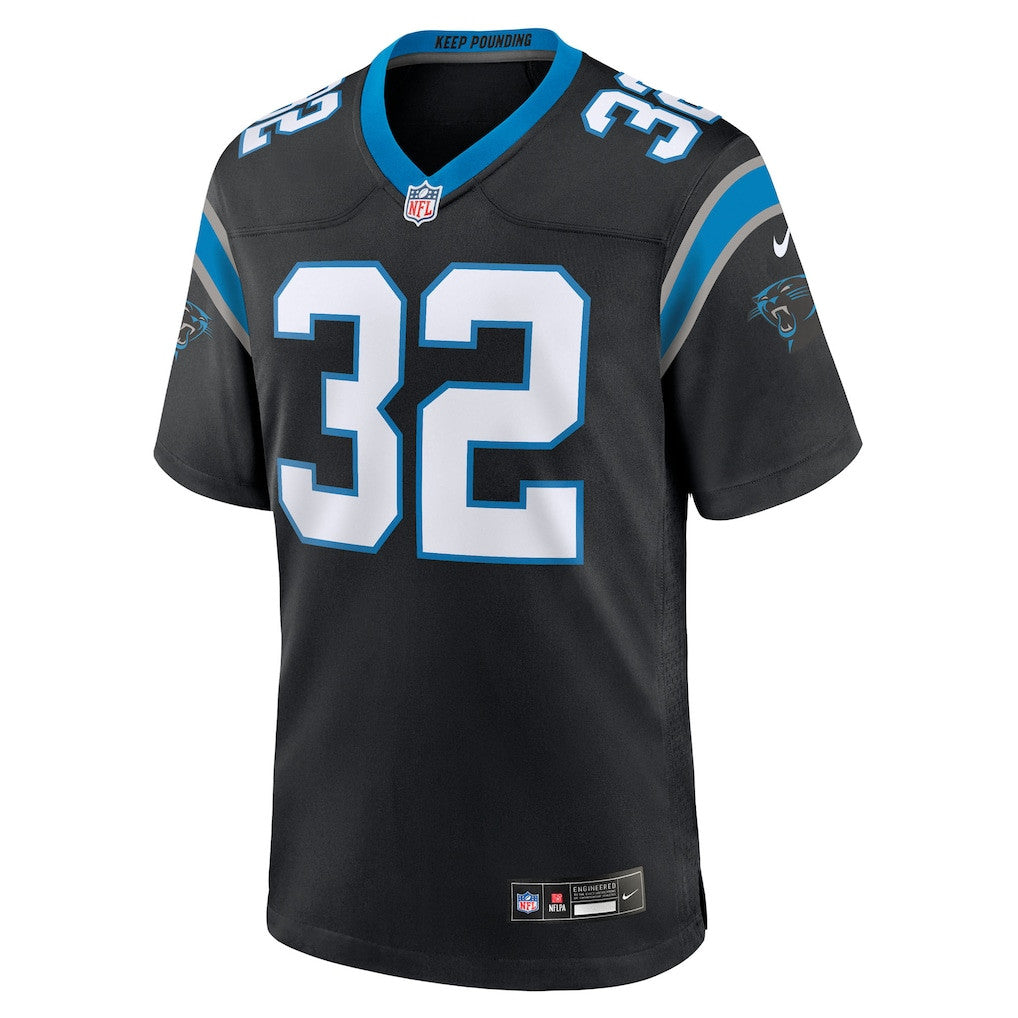 Trevin Wallace 32 Carolina Panthers Team Game Men Jersey - Black
