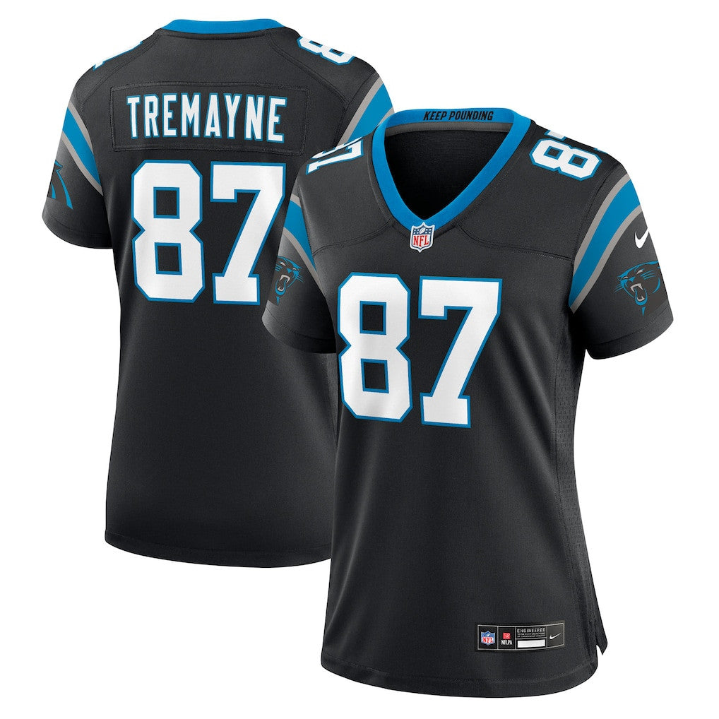 Brycen Tremayne 87 Carolina Panthers Women's Team Game Jersey - Black