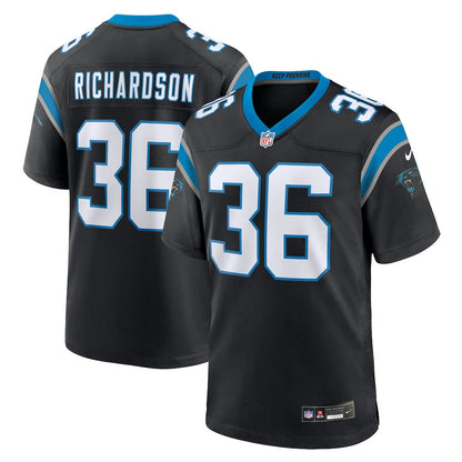 Demani Richardson 36 Carolina Panthers Team Game Men Jersey - Black
