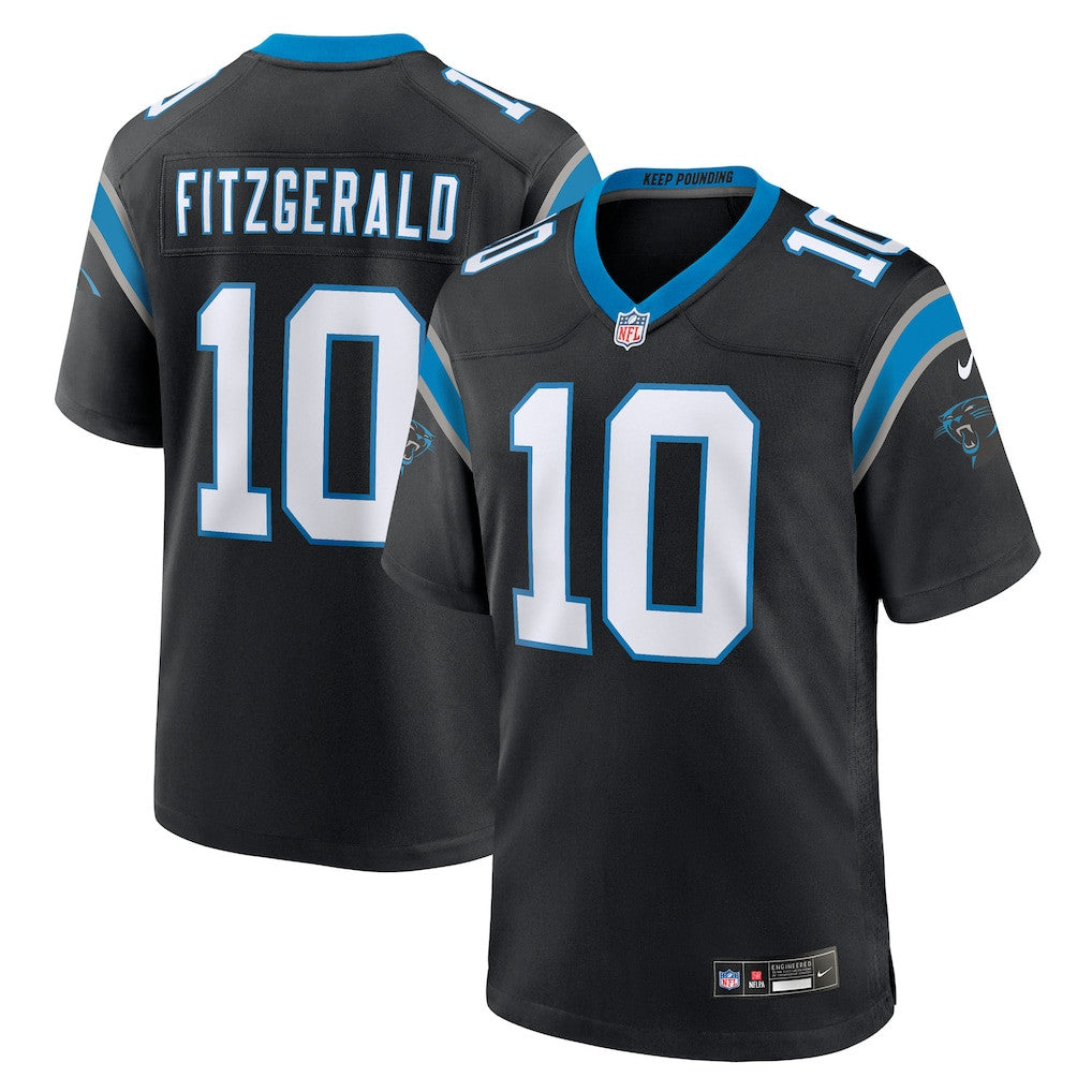Ryan Fitzgerald 10 Carolina Panthers Team Game Men Jersey - Black