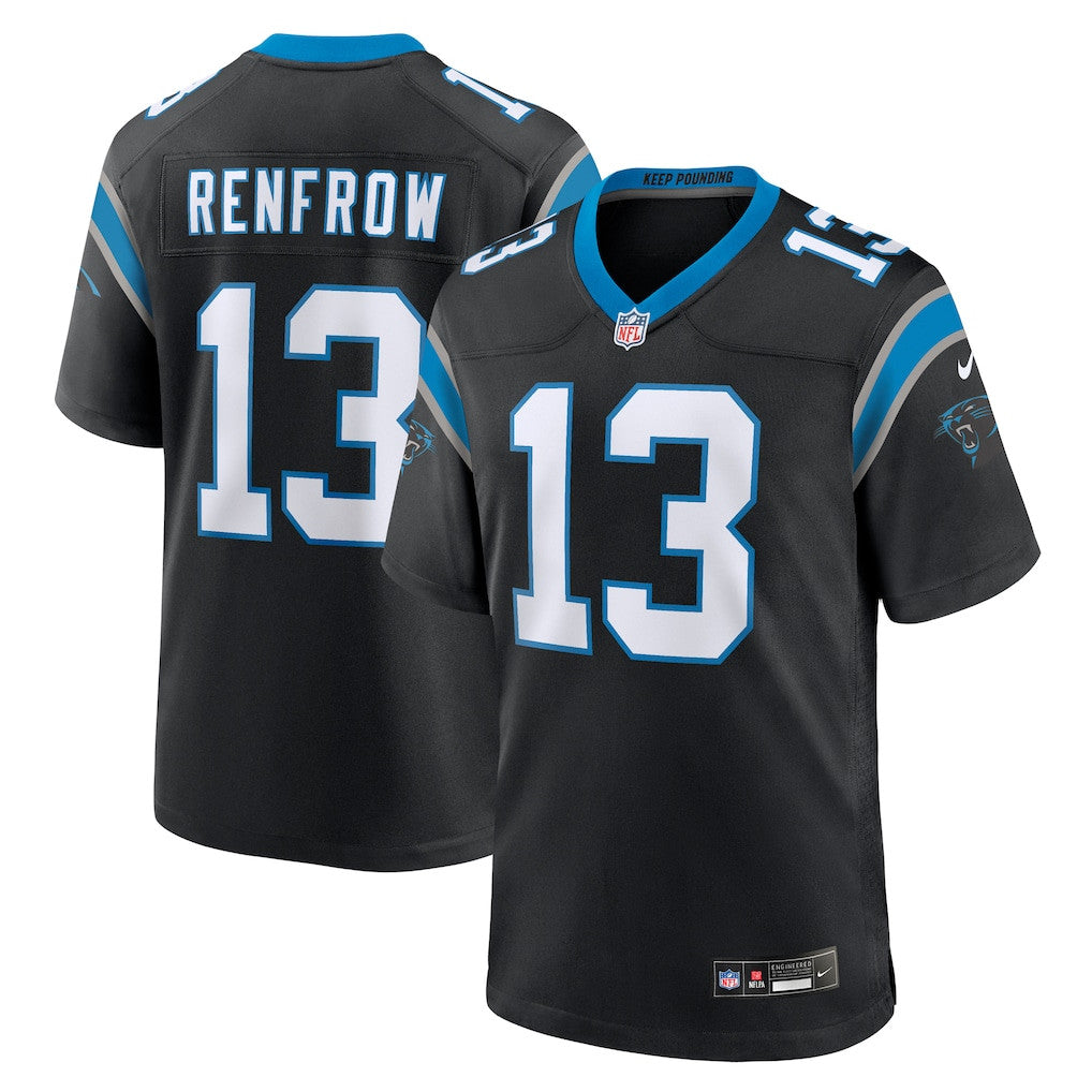 Hunter Renfrow 13 Carolina Panthers Team Game Men Jersey - Black