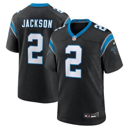 Mike Jackson 2 Carolina Panthers Team Game Men Jersey - Black