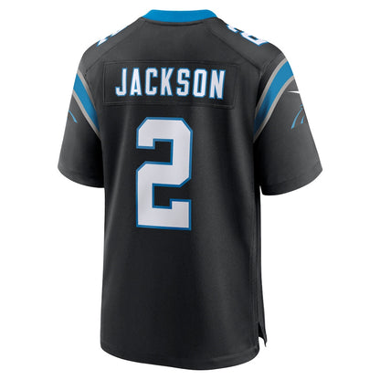 Mike Jackson 2 Carolina Panthers Team Game Men Jersey - Black
