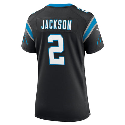 Mike Jackson 2 Carolina Panthers Women's Team Game Jersey - Black