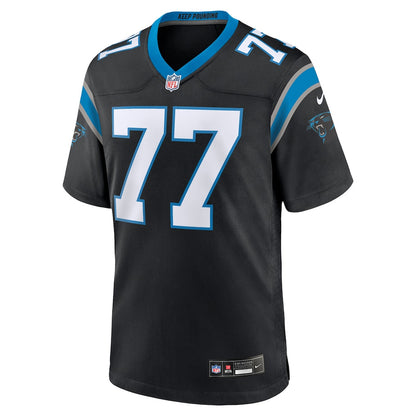Yosh Nijman 77 Carolina Panthers Team Game Men Jersey - Black