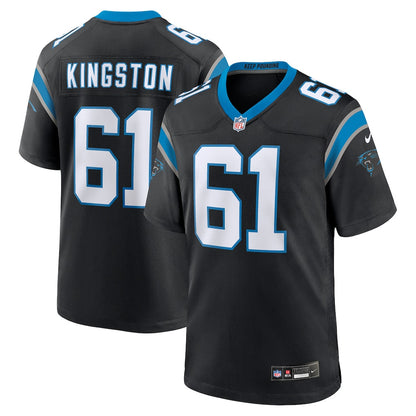 Jarrett Kingston 61 Carolina Panthers Team Game Men Jersey - Black