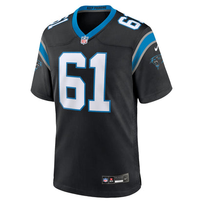 Jarrett Kingston 61 Carolina Panthers Team Game Men Jersey - Black