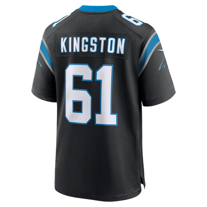 Jarrett Kingston 61 Carolina Panthers Team Game Men Jersey - Black