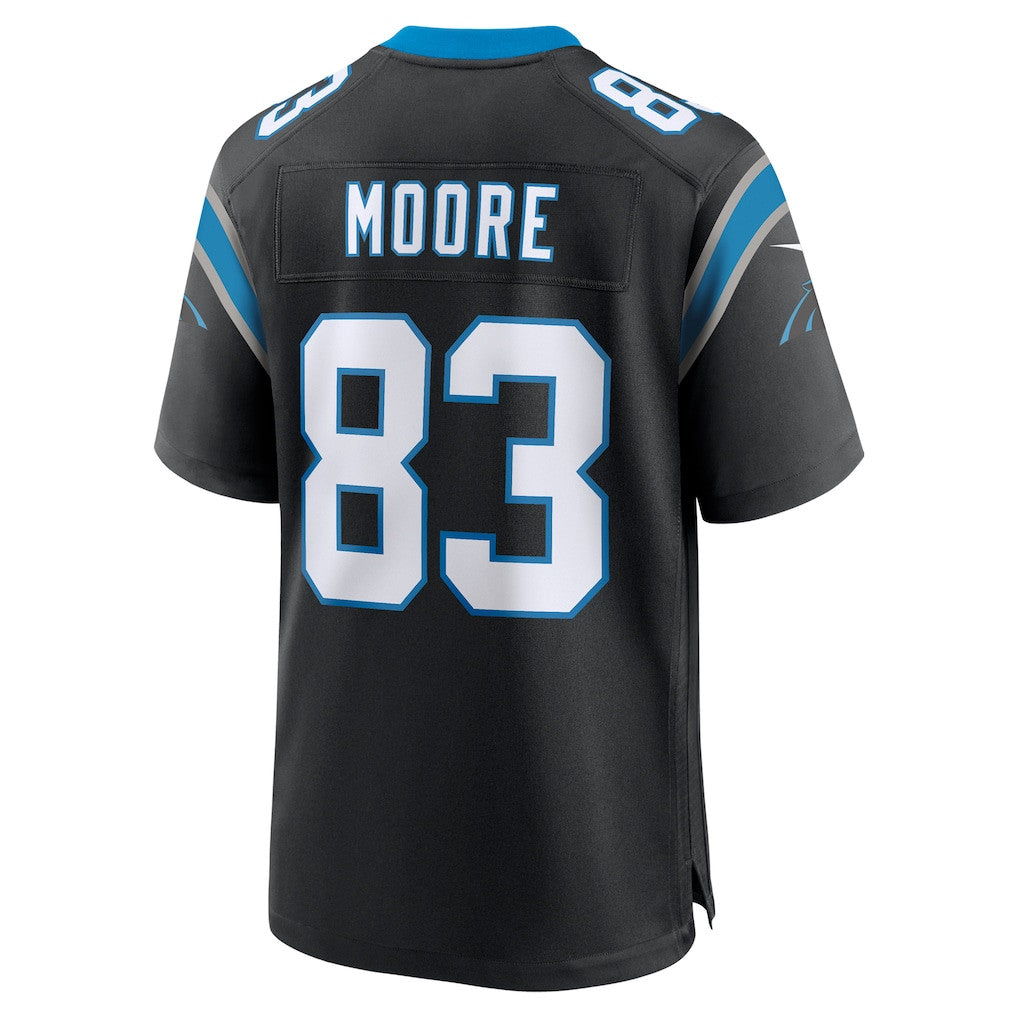 David Moore 83 Carolina Panthers Team Game Men Jersey - Black