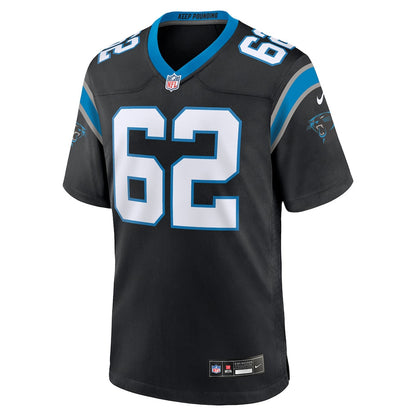 Chandler Zavala 62 Carolina Panthers Team Game Men Jersey - Black