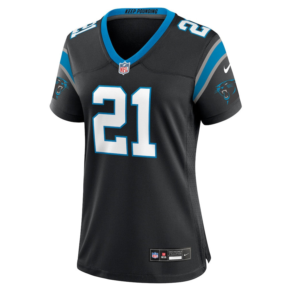 Nick Scott 21 Carolina Panthers Women's Team Game Jersey - Black
