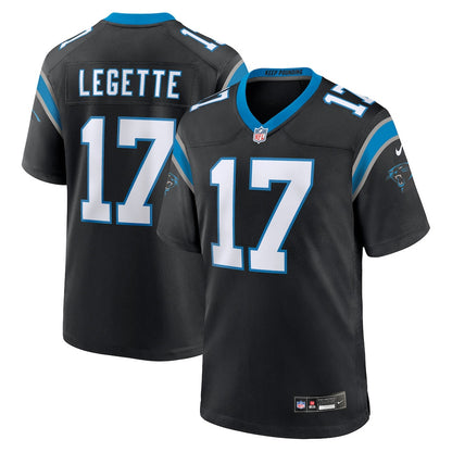 Xavier Legette 17 Carolina Panthers Team Game Men Jersey - Black
