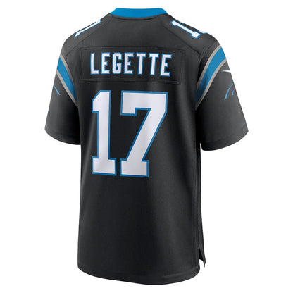 Xavier Legette 17 Carolina Panthers Team Game Men Jersey - Black