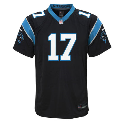 Xavier Legette 17 Carolina Panthers Game YOUTH Jersey - Black