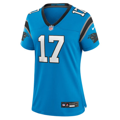 Xavier Legette 17 Carolina Panthers Women's Alternate Game Jersey - Blue