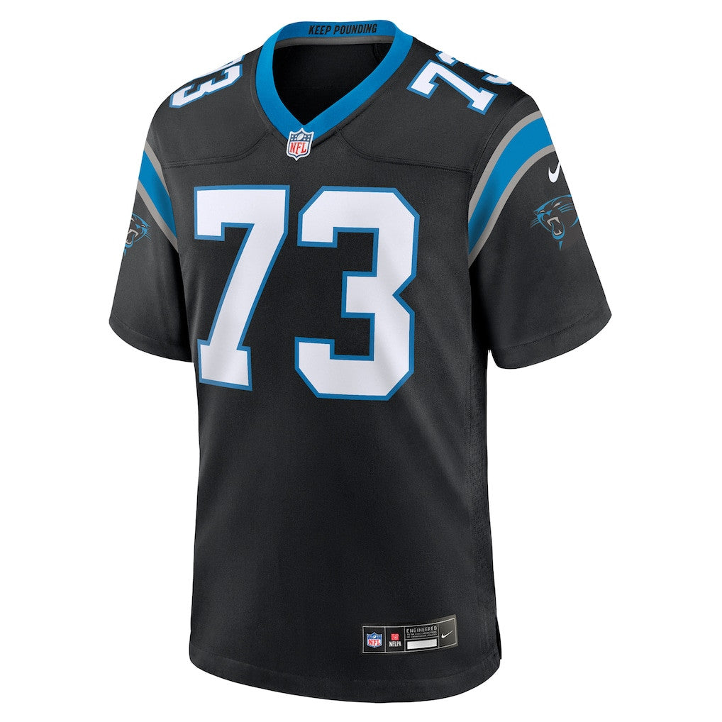 Rashard Lawrence 73 Carolina Panthers Team Game Men Jersey - Black