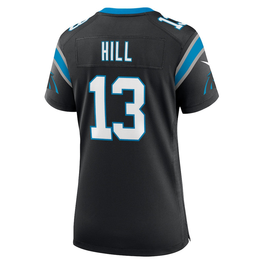 Troy Hill 13 Carolina Panthers Women's Team Game Jersey - Black