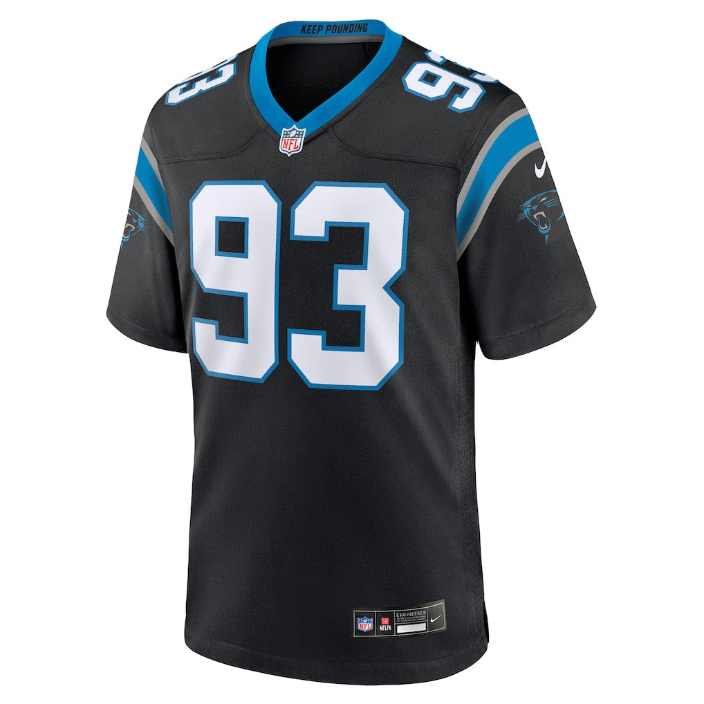 LaBryan Ray 93 Carolina Panthers Team Game Men Jersey - Black