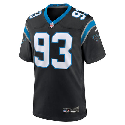 LaBryan Ray 93 Carolina Panthers Team Game Men Jersey - Black