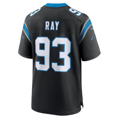 LaBryan Ray 93 Carolina Panthers Team Game Men Jersey - Black