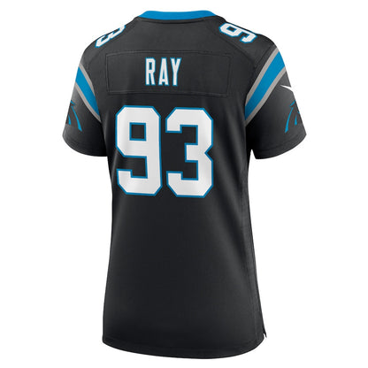 LaBryan Ray 93 Carolina Panthers Women's Team Game Jersey - Black