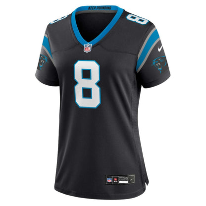 Jaycee Horn 8 Carolina Panthers Women's Team Game Jersey - Black