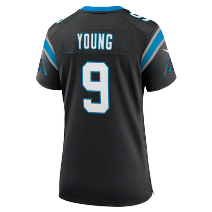 Bryce Young 9 Carolina Panthers Women's Team Game Jersey - Black