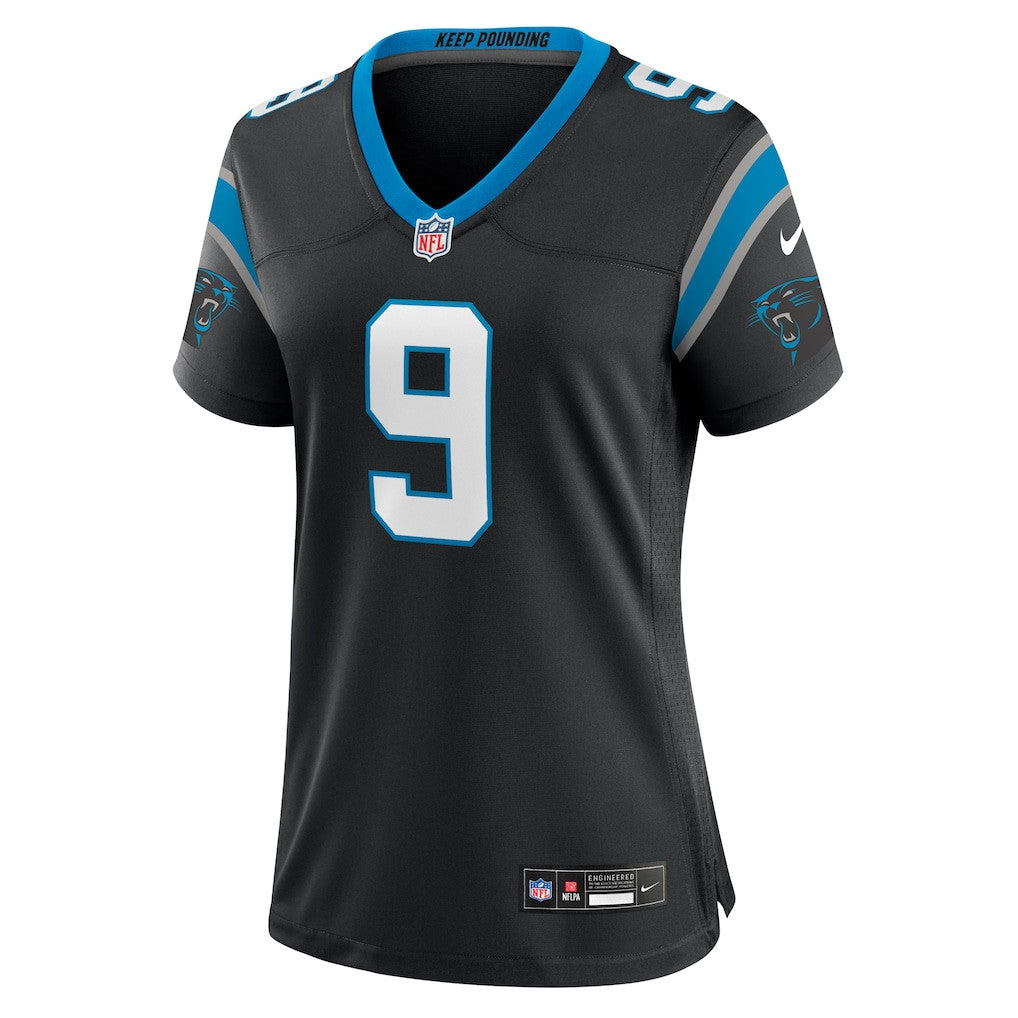 Bryce Young 9 Carolina Panthers Women's Team Game Jersey - Black