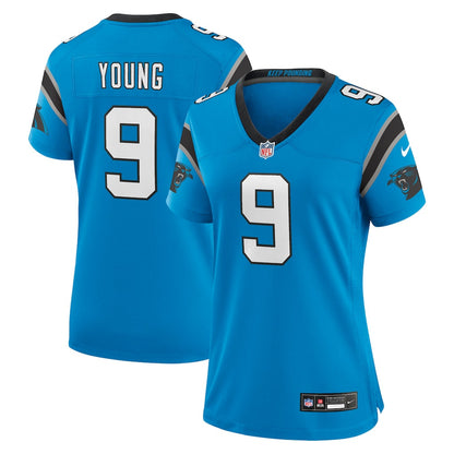 Bryce Young 9 Carolina Panthers Women's Team Game Jersey - Blue