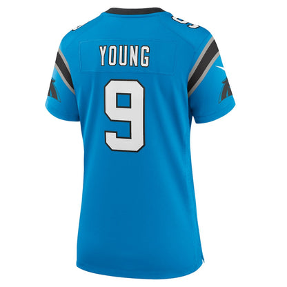 Bryce Young 9 Carolina Panthers Women's Team Game Jersey - Blue