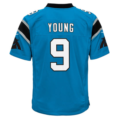 Bryce Young 9 Carolina Panthers Game YOUTH Jersey - Blue