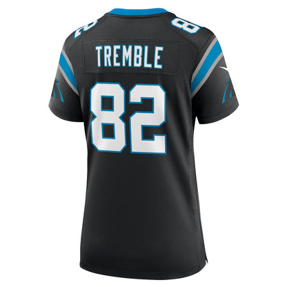 Tommy Tremble 82 Carolina Panthers Women's Team Game Jersey - Black