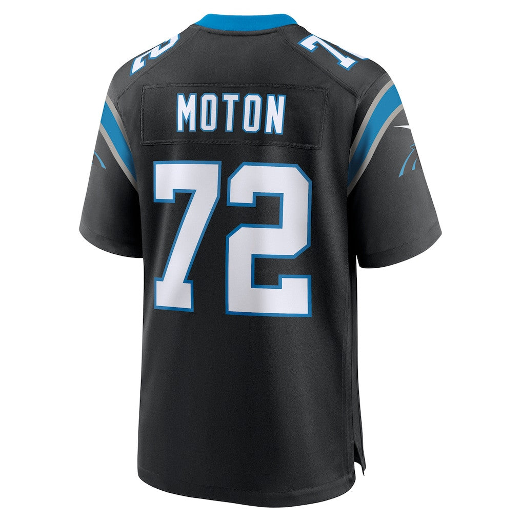 Taylor Moton 72 Carolina Panthers Team Game Men Jersey - Black