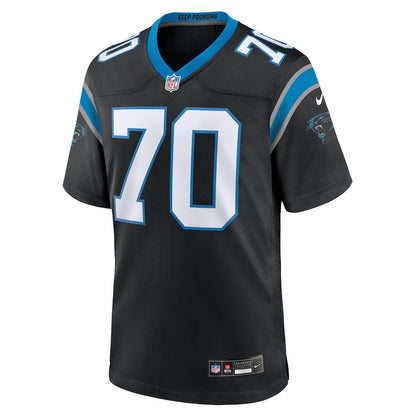 Brady Christensen 70 Carolina Panthers Team Game Men Jersey - Black