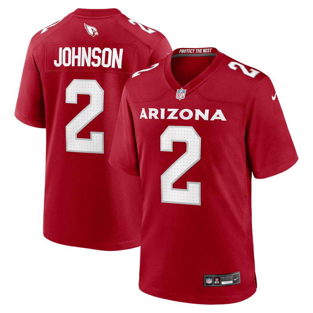 Will Johnson 2 Arizona Cardinals Team Game Men Jersey - Cardinal