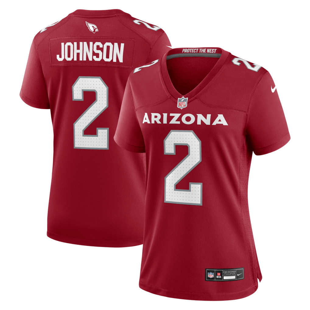 Will Johnson 2 Arizona Cardinals Women's Team Game Jersey - Cardinal