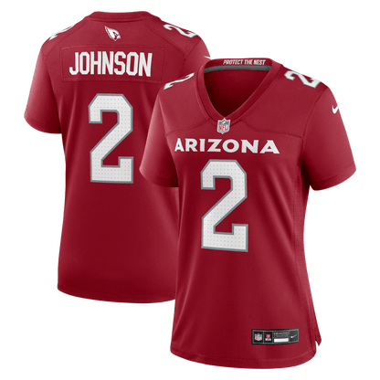 Will Johnson 2 Arizona Cardinals Women's Team Game Jersey - Cardinal