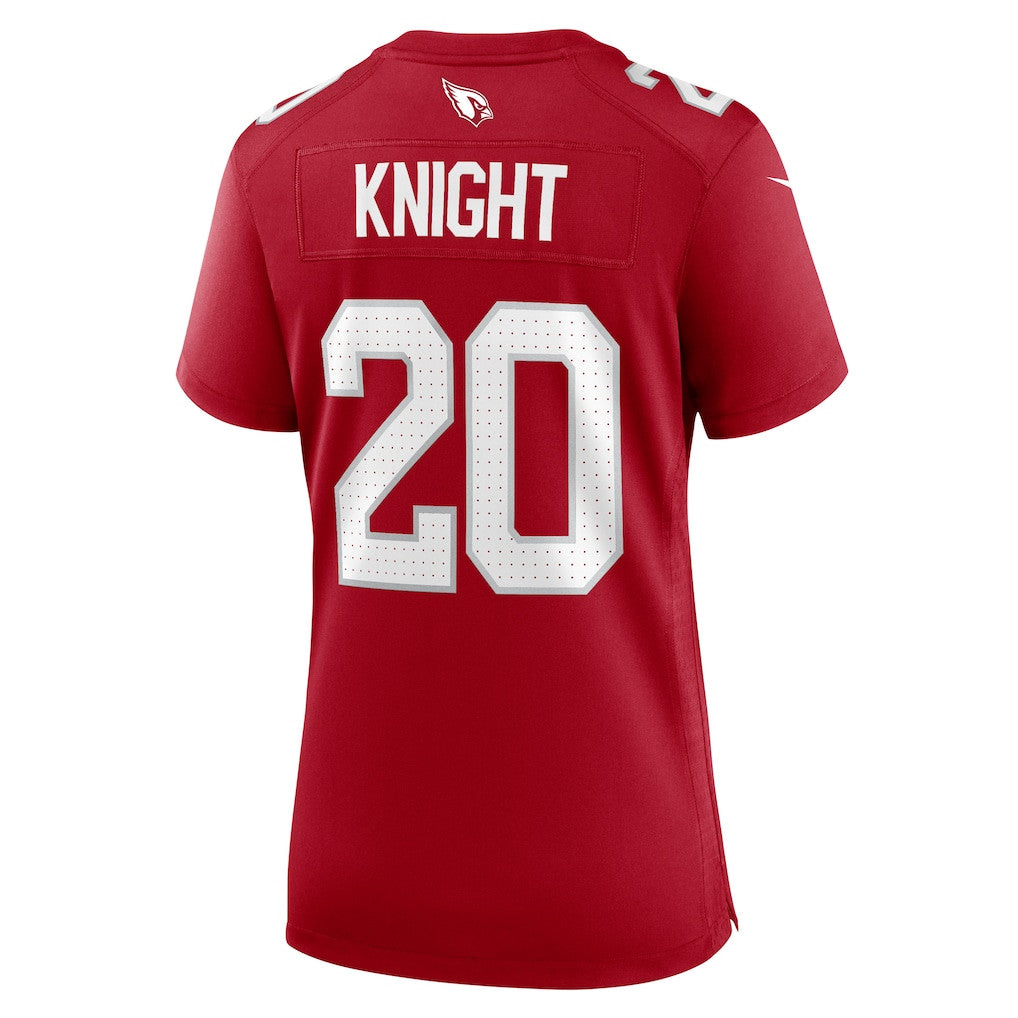 Zonovan Knight 20 Arizona Cardinals Women's Team Game Jersey - Cardinal