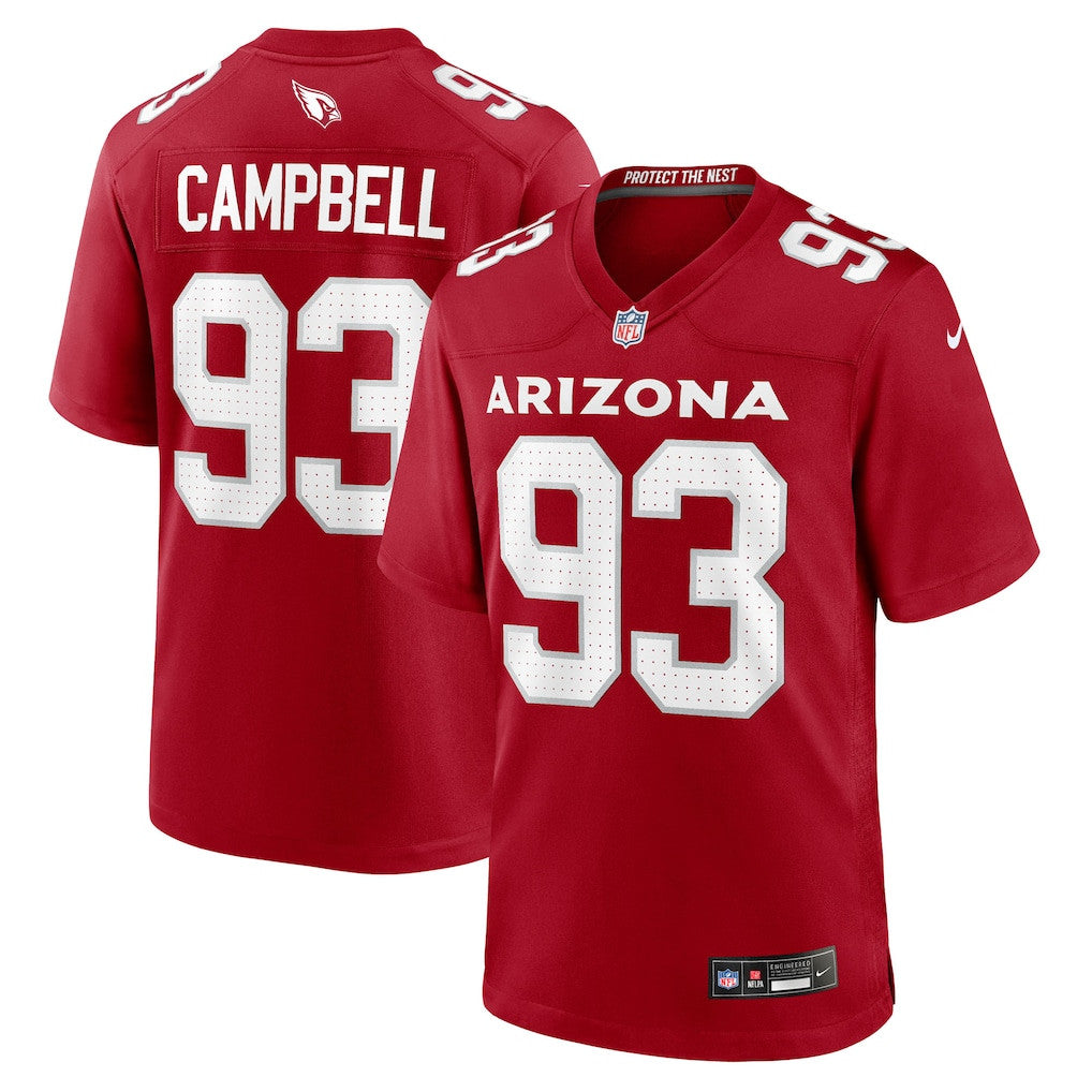 Calais Campbell 93 Arizona Cardinals Team Game Men Jersey - Cardinal